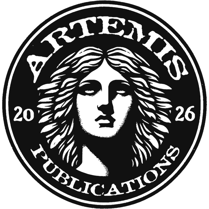 The Artemis Publications seal: the goddess Artemis, face forward, ringed by the words Artemis Publications, 2026.